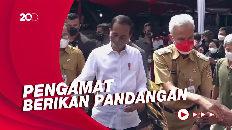Saat Ganjar Kelihatan Jaga Jarak dengan Jokowi di Semarang