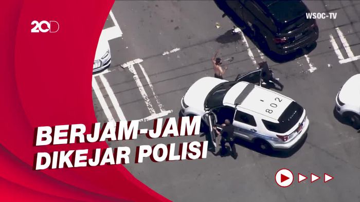 Bak GTA, Pria di AS Rebut 4 Mobil di Jalanan Demi Kabur dari Polisi