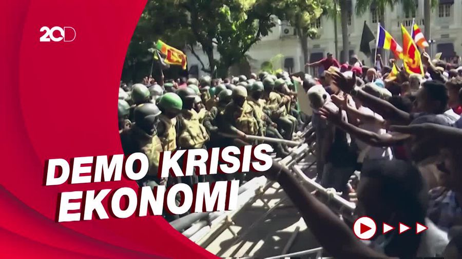 Momen Kericuhan saat Warga Sri Lanka Geruduk Gedung Presiden!