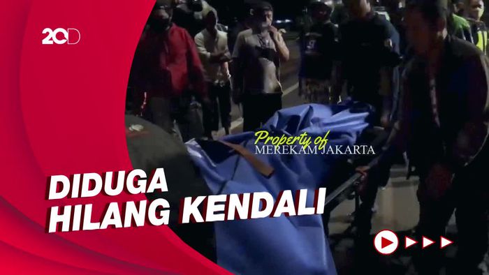 Pemotor Tewas Usai Hantam Separator di Tanah Abang Jakpus