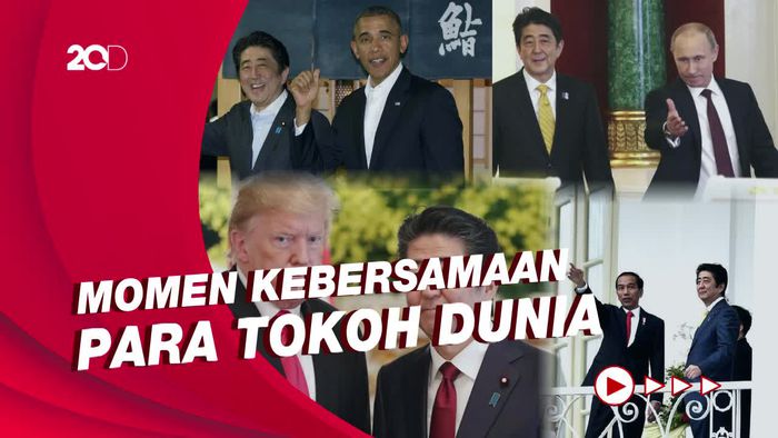 Momen Kenangan Eks PM Jepang Shinzo Abe Bersama Para Tokoh Dunia