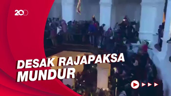 Presiden Sri Lanka Dievakuasi saat Kediamannya Dikuasai Massa