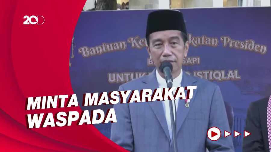 Pesan Jokowi di Idul Adha: Covid Masih Ada, Pakai Masker!