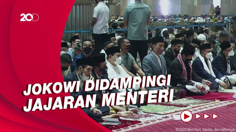 Momen Jokowi hingga Prabowo Salat Idul Adha di Masjid Istiqlal