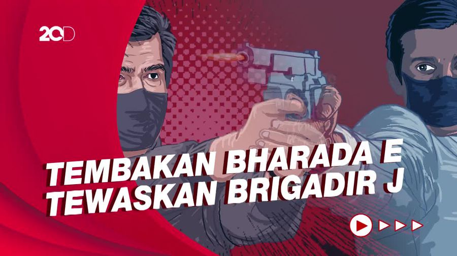 Polri Ungkap Brigadir J Tembak Bharada E 7 Kali, Dibalas Tembakan 5 Kali