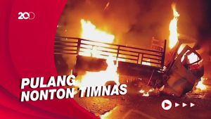 4 Korban Tewas Mobil Terbakar di Subang Usai Nonton Timnas