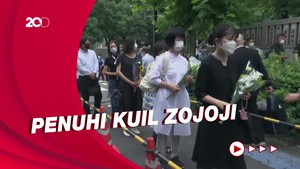 Antrean Warga Jepang Beri Penghormatan Terakhir untuk Shinzo Abe