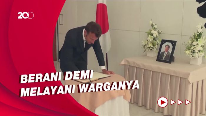 Emmanuel Macron: Shinzo Abe Adalah Negarawan yang Berani