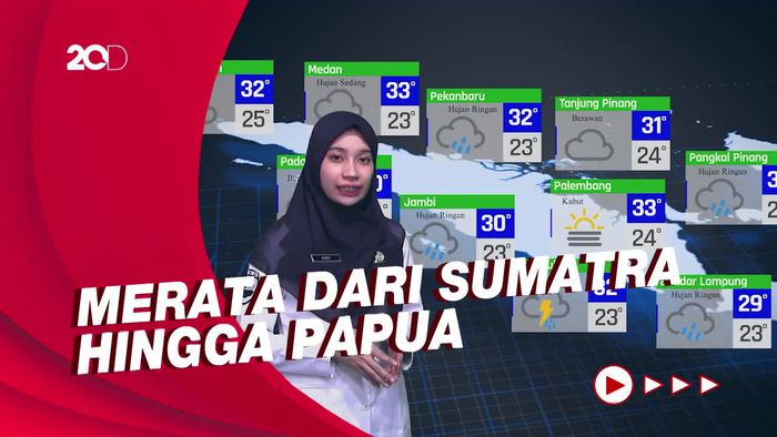 Secara Umum Cuaca Hari Ini Berpotensi Hujan, Cek Kota Anda di Sini!