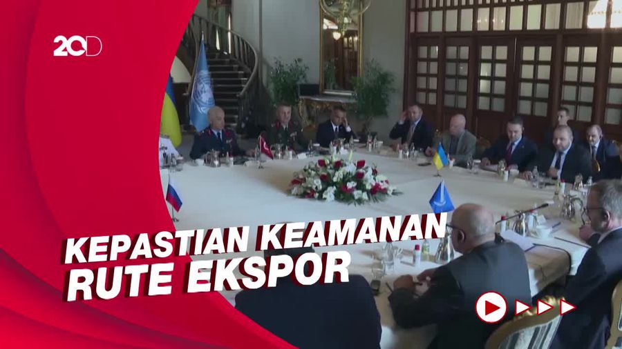 Suasana Pertemuan Rusia-Ukraina di Turki Sepakati Rute Pangan Aman