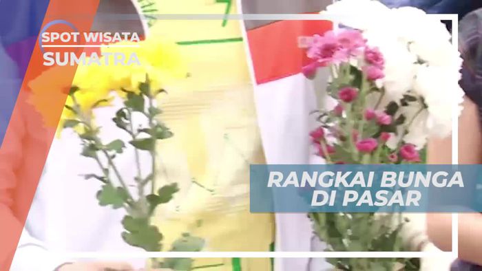 Mencoba Merangkai Bunga di Pasar, Medan Sumatera Utara