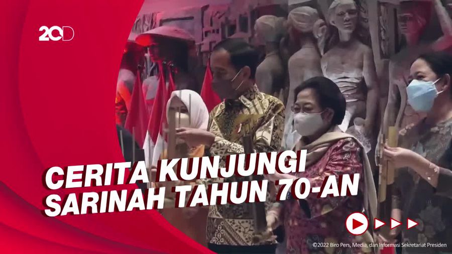 Momen Jokowi Resmikan Wajah Baru Sarinah Ditemani Megawati-Puan