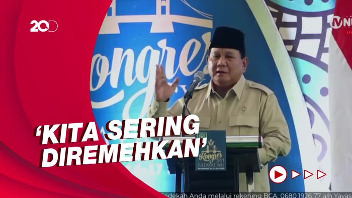 Prabowo: Indonesia Terlalu Baik, Sering Diejek Negara Tetangga