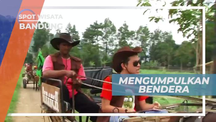 Berpakaian ala Koboi, Bermain Mengumpulkan Bendera, Bandung