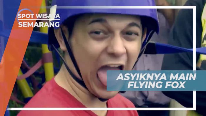 Meluncur Dari Ketinggian, Asiknya Bermain Flying Fox di Semarang