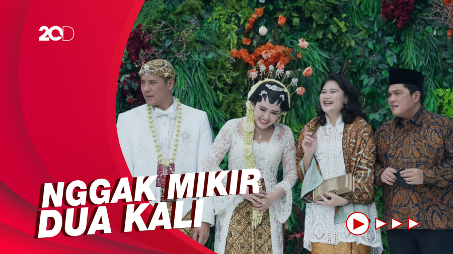 Saat Erick Thohir dan Basuki Hadimuljono Jadi Saksi Pernikahan Via Vallen