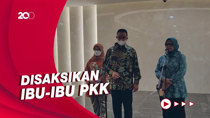 Ditemani Istri, Anies Resmi Luncurkan SIM PKK & Puspa di JIS