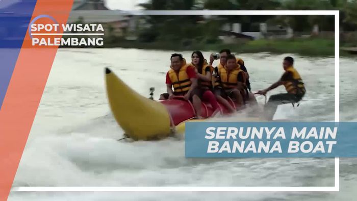 Bermain Banana Boat di Danau Opi Palembang