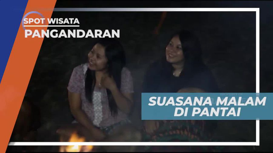 Tenang dan Nyaman, Menikmati Suasana Malam Tepi Pantai Pangandaran