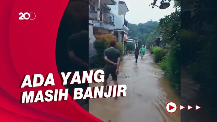 Kondisi Banjir di Bukit Sawangan Indah yang Kini Mulai Surut