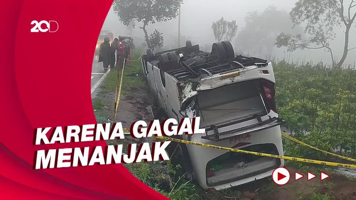 Bus Jatuh ke Sawah di Magelang, Bawa Rombongan Pendaki Merbabu
