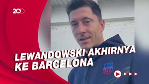 Semringah! Lewandowski Sudah Berjaket Barcelona