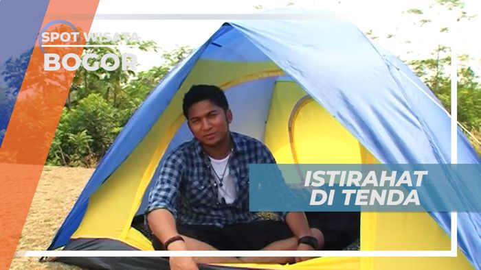 Beristirahat Sejenak di Tenda dengan Udara Sejuk Bogor