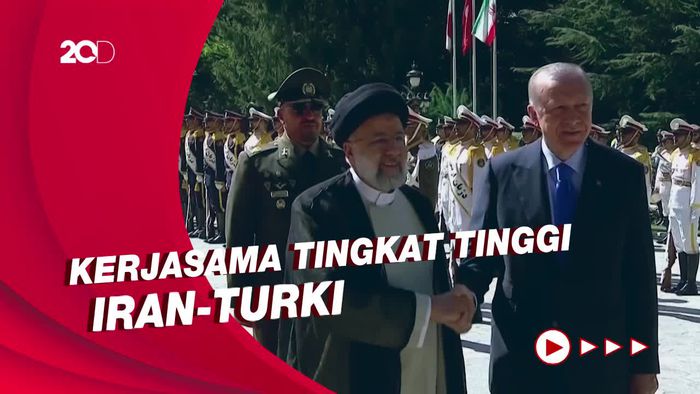 Jelang Pertemuan Trilateral Iran-Turki-Rusia, Raisi Sambut Erdogan di Teheran