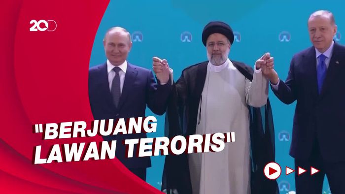 Bertemu Putin-Raisi, Erdogan Minta Bantuan Lawan Teroris di Suriah