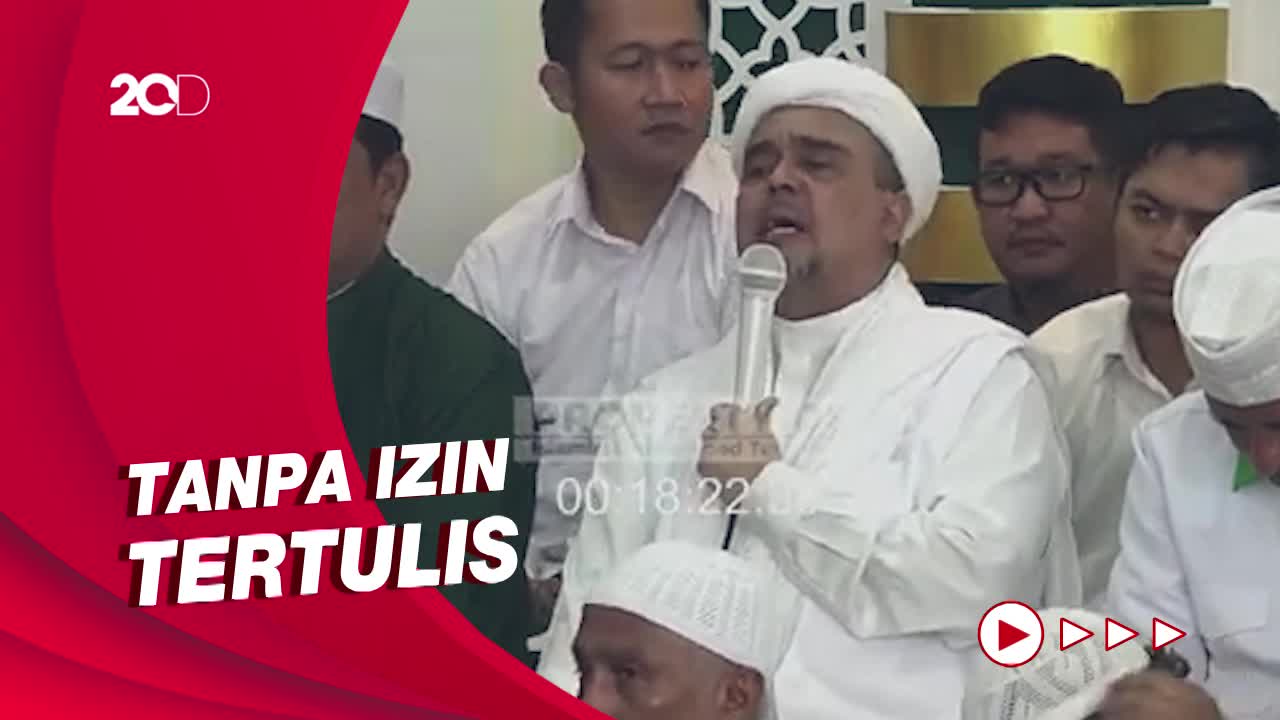 Habib Rizieq: Status Saya Tahanan Kota, Tidak Boleh Ke Luar Kota Hingga LN