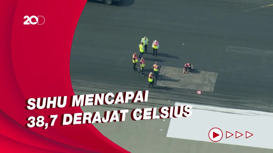 Panas Ekstrem di Inggris, Aspal Sampai Meleleh!