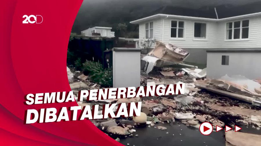 Melihat Ganasnya Badai Menerjang Ibu Kota Selandia Baru