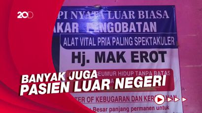 Dinilai Mujarab, Klinik Mak Erot Jadi Langganan Pejabat dan Artis