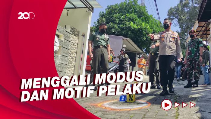 Tim Gabungan Olah TKP Lanjutan Kasus Penembakan Istri TNI