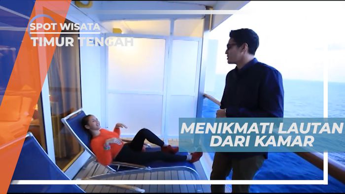 Balkon Kamar dengan Panorama Laut Lepas, Timur Tengah