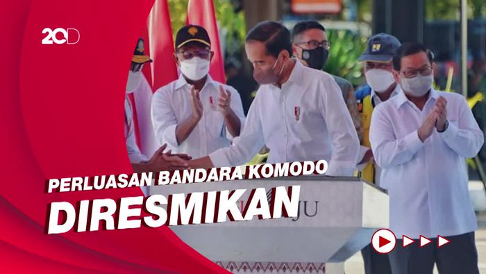 Jokowi dan Menteri Perhubungan Resmikan Perluasan Bandara Komodo Labuan Bajo