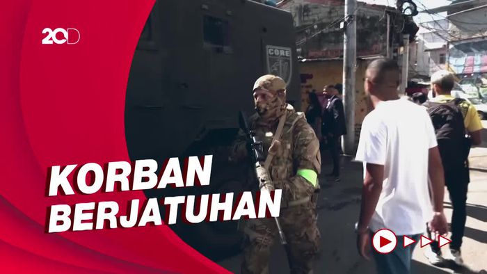 Baku Tembak Polisi-Tentara dengan Geng Perampok di Brasil, 18 Tewas
