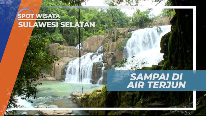 Keindahan Air Terjun Parangloe yang Bertingkat, Sulawesi Selatan