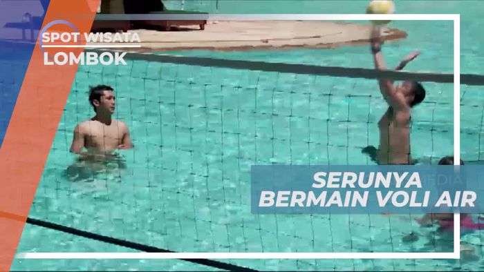 Adu Tangkas Bermain Voli Air, Lombok Nusa Tenggara Barat