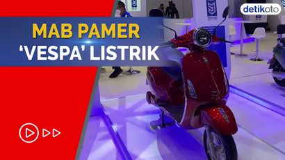Skuter Listrik Mirip Vespa Mejeng di PEVS 2022