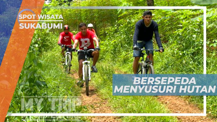 Takklukan Trek Menantang Menyusuri Hutan Karet Dengan Bersepeda, Sukabumi