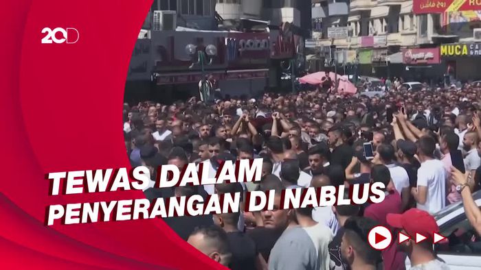 Ribuan Warga Antar Jenazah 2 Pria Palestina yang Dibunuh Tentara Israel