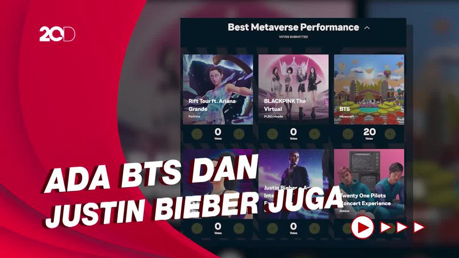 BLACKPINK The Virtual Langsung Masuk Nominasi MTV VMAS 2022