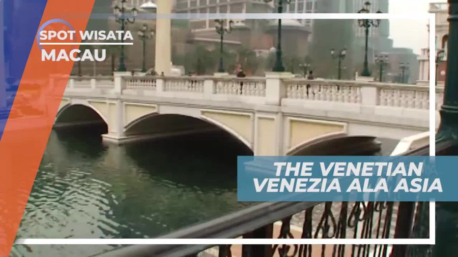 The Venetian Venezia Ala Asia, Bangunan Megah Berornamen Emas di Macau
