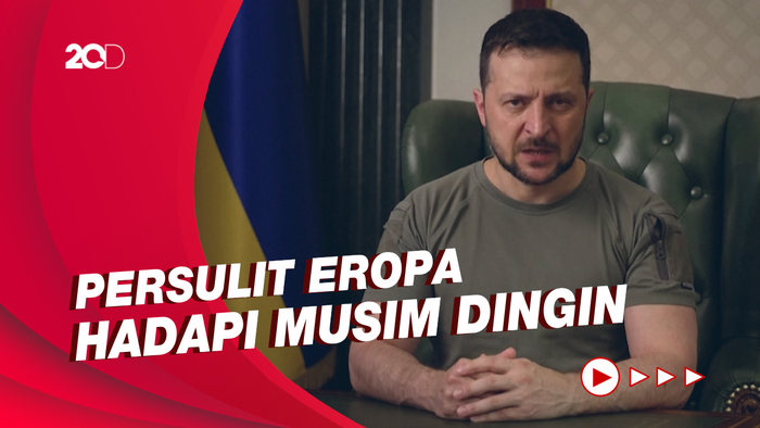 Zelenskiy: Rusia Berencana Hentikan Pasokan Gas untuk Teror Eropa