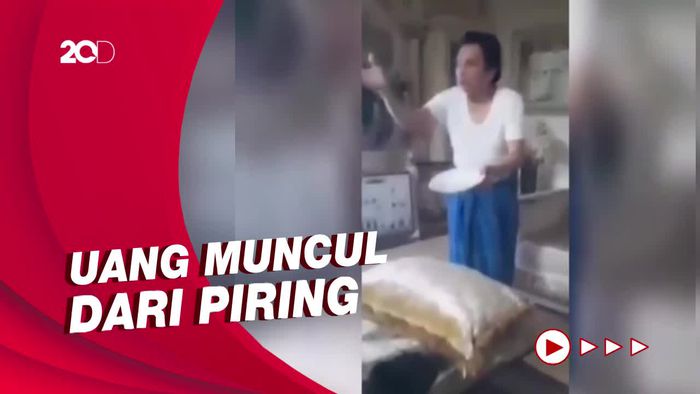 Heboh Pria di Parepare Munculkan Uang dari Dalam Piring