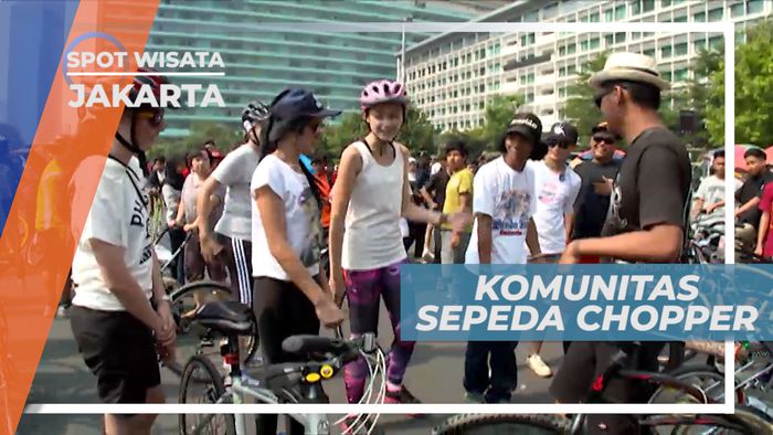 Sepeda Chopper, Komunitas Sepeda Unik yang Eksis di Car Free Day, Jakarta