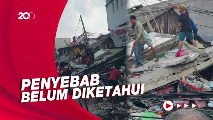 Satu Orang Tewas Tertimpa Bangunan Ambruk di Johar Baru Jakpus