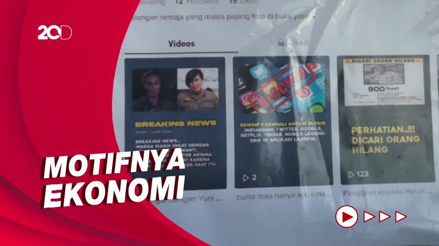 Pemilik Akun @rakyatjelata_98 Sebar Hoax Pejabat Demi Cuan