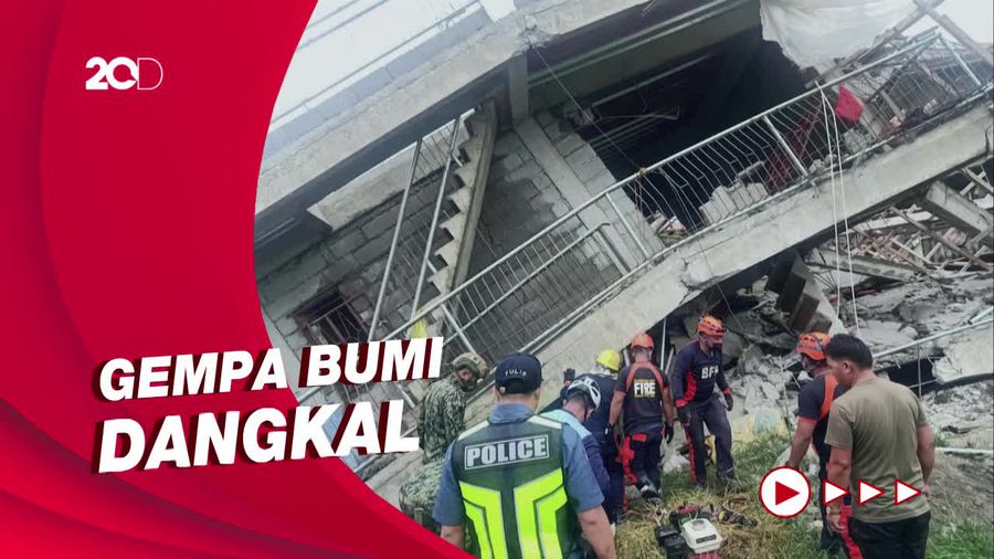 Diguncang Gempa M 7.1, Ratusan Bangunan di Filipina Rusak